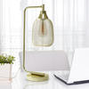 Lalia Home Industrial Mesh Desk Lamp, Gold LHD-2000-GL